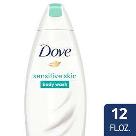 Dove Sensitive Skin Body Wash, 12 Fluid Ounces, 6 per case