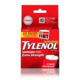 Tylenol Go Pack Clear Plastic 6 Count - 72 Per Case