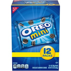 Oreo Single Serve Cookie 1 Ounce Per Pack - 12 Per Box - 4 Per Case