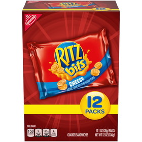 Nabisco Ritz Lunchbox Crackers Munch Packs Supermix 12 Bags Per Box - 4 Boxes Per Case