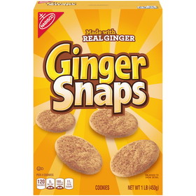 Nabisco Old Fashioned Ginger Snaps 16 Ounce Box - 6 Boxes Per Case