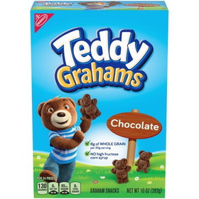 Teddy Grahams Chocolate Cookies, 10 Ounces, 6 per case