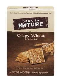 Back To Nature Crispy Wheat Crackers, 8 Ounces, 6 per case