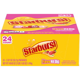 Starburst Fave Reds, 2.07 Ounces, 12 per case