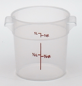 Translucent Storage Container Round 12-1 Each