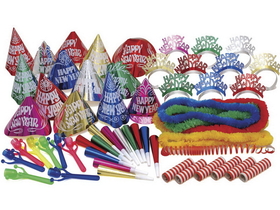 Kit Multi-Color New Years Party Assorted Items For 50