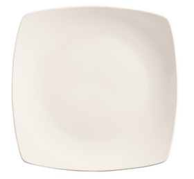 Porcelana Coupe 8.75 Inch Bright White Square Plate 12 Per Pack - 1 Per Case