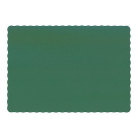 Hoffmaster 9.5 Inch X 13.5 Inch Hunter Green Paper Placemat, 1000 Each, 1 per case