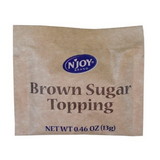 N'joy Brown Sugar Oatmeal Topping, 13 Gram, 125 per case