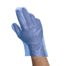 Valugards Poly Quick Serve Blue One Size Fits All Glove, 50 Each, 20 per case