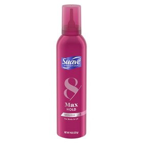 Suave Economy Size Max Hold Volumizing Mousse 9 Ounce Can - 3 Per Pack - 4 Per Case