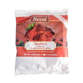Royal Raspberry Gelatin Mix, 24 Ounces, 12 per case