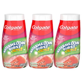 Colgate 2-In-1 Kids Watermelon Toothpaste 4.6 Ounce Bottle - 12 Per Case