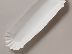 Tray Paper Hot Dog White 10 Inch Heavyweight