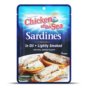Chicken Of The Sea Sardines Oil Pouch, 3.53 Ounces, 36 per case