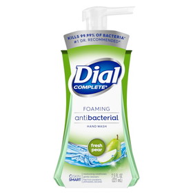 Dial Complete Fresh Pear Antibacterial Foaming Hand Wash Pump, 7.5 Ounces, 8 per case