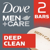 Dove Men+Care Deep Clean Body And Face Bar 8 Ounces Per Bar - 2 Per Pack - 24 Per Case