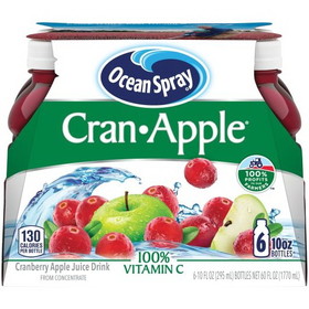 Ocean Spray 00569 00569 4/6/10Z Cranberry Apple-Overwrap