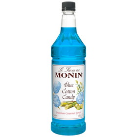 Monin Blue Cotton Candy Syrup, 1 Liter, 4 per case