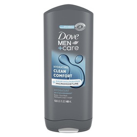Dove Men+Care Clean Body And Face Wash, 13.5 Fluid Ounce, 6 per case