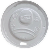 Dixie White Lid Fits 8 Ounce Paper Hot Cup, 100 Count, 10 per case