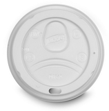 Dixie White Dome Lid Dome Fits 10 Ounce Paper Hot Cup, 100 Count, 10 per case