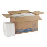 Dixie Acclaim 16 Inch X 16 Inch 1 Ply 1/4 Fold Paper White Dinner Napkin 500 Per Pack - 8 Per Case