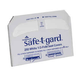 Safe-T-Gard Seat Cover 1/2 Fold White, 1 Count, 4 per case