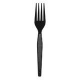 Dixie Heavy Weight Polystyrene Black Fork, 1000 Count, 1 per case