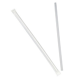 Dixie 8.75 In. Jumbo (.217 Diameter) Straw Wrapped 2000 Count Translucent