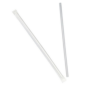 Dixie Straw Translucent 8.75 Inch Jumbo Unwrapped, 500 Count, 4 per case