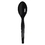 Dixie Medium Weight Polystyrene Black Teaspoon, 1000 Count, 1 per case, Price/Case