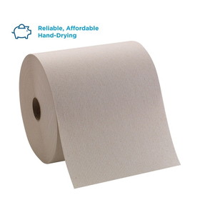 Pacific Blue Basic Roll Recycled (3Rd Party) Brown Paper Towel, 1 Count, 6 per case