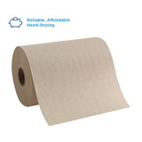 Pacific Blue Basic Roll Recycled (3Rd Party) Brown Paper Towels, 1 Count, 12 per case