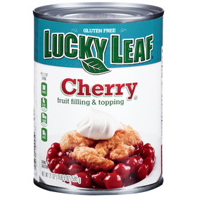 Lucky Leaf Cherry Fruit Pie Filling &amp; Topping, 21 Ounces, 12 per case