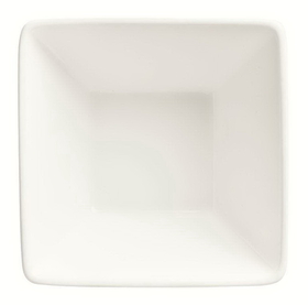 Slate 4.5 Inch 10 Ounce Bright White Square Bowl 36 Per Pack - 1 Per Case