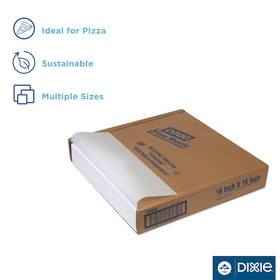 Dixie 16 Inch X 16 Inch Silicon Treated Parchment Pizza Sheet 1000 Per Pack - 1 Per Case