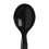 Dixie Medium Weight Polystyrene Individually Wrapped Black Soup Spoon, 1000 Count, 1 per case, Price/Case