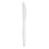 Dixie Heavy Weight Polystyrene White Knife, 1000 Count, 1 per case, Price/Case