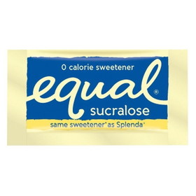 Equal Yellow Single Serve Packets, 1 Gram, 2000 per case