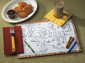 Placemat Paper Jungle Fun 10X14 2-Sided Print