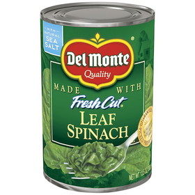 Del Monte Ez Open Fresh Cut Leaf Spinach 13.5 Ounce Can - 12 Per Case