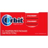 Orbit Strawberry Gum Remix, 14 Pieces Per Pack - 12 Packs Per Box, 14 Piece, 12 per case