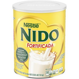 Nestle Nido Fortificada Dry Whole Milk 6 - 56.3Oz Canisters