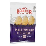 Boulder Canyon Malt Vinegar Sea Salt Kettle Chips 1.5 Ounces - 55 Per Case