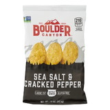 Boulder Canyon Kettle Chips Sea Salt Cracked Pepper, 1.5 Ounces, 55 per case