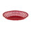 G.E.T. Enterprises 9.5 Inch X 6 Inch Oval Red Basket, 3 Dozen, 1 per case, Price/Case