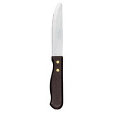 World Tableware Beef Baron Round Tip Steak Knife W/Black Polypropylene Handle 10
