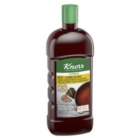 Knorr Gluten Free Professional Liquid Concentrated Beef Base 32 Fluid Ounce Bottle - 4 Per Case