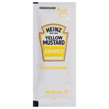 Simply Heinz Single Serve Yellow Mustard, 6.06 Pounds, 1 per case